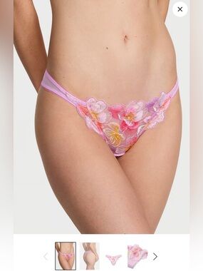 Victoria Secret DREAM ANGELS
Watercolor Embroidery Thong Panty